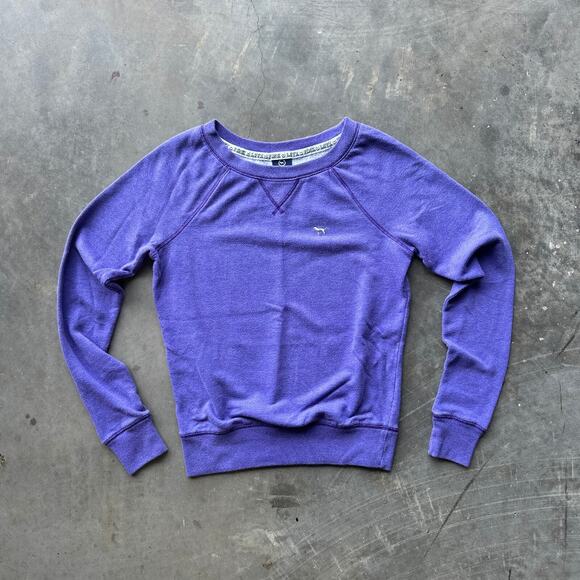 PINK Tops - PINK Victoria's Secret Love Pink Sweatshirt Women's XS Purple Long Sleeve